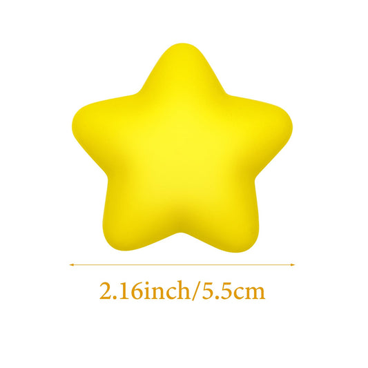 Atiloy mini foam star ball close-up, soft texture for squeeze and focus.