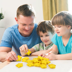 Atiloy party-pack star stress balls decorate and serve as prizes.