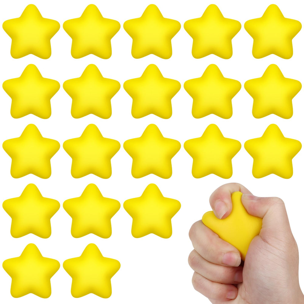 Atiloy star stress ball 20-pack, ideal for classroom sensory play and stress relief.