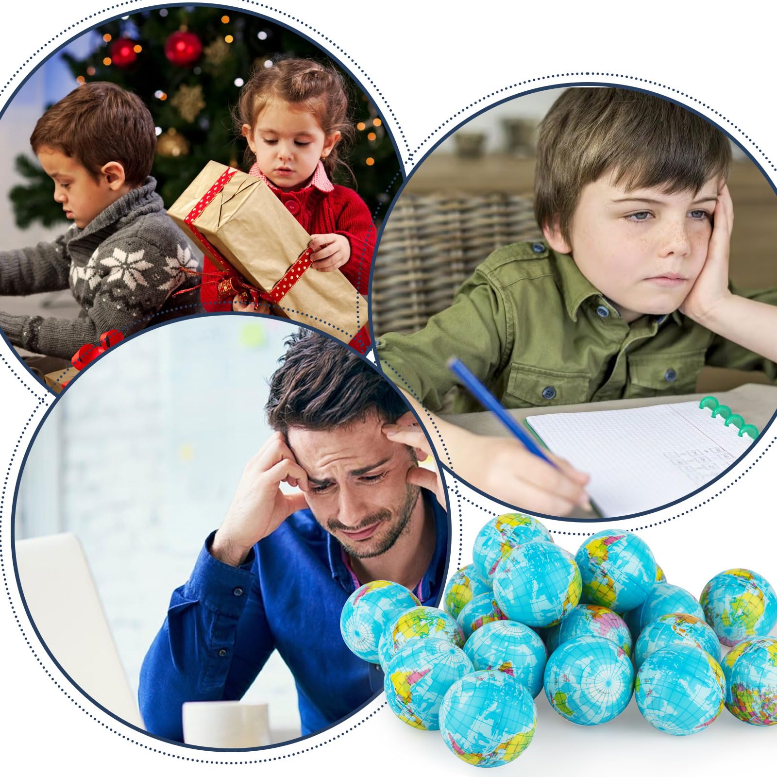 Atiloy globe stress ball for sensory play and classroom focus