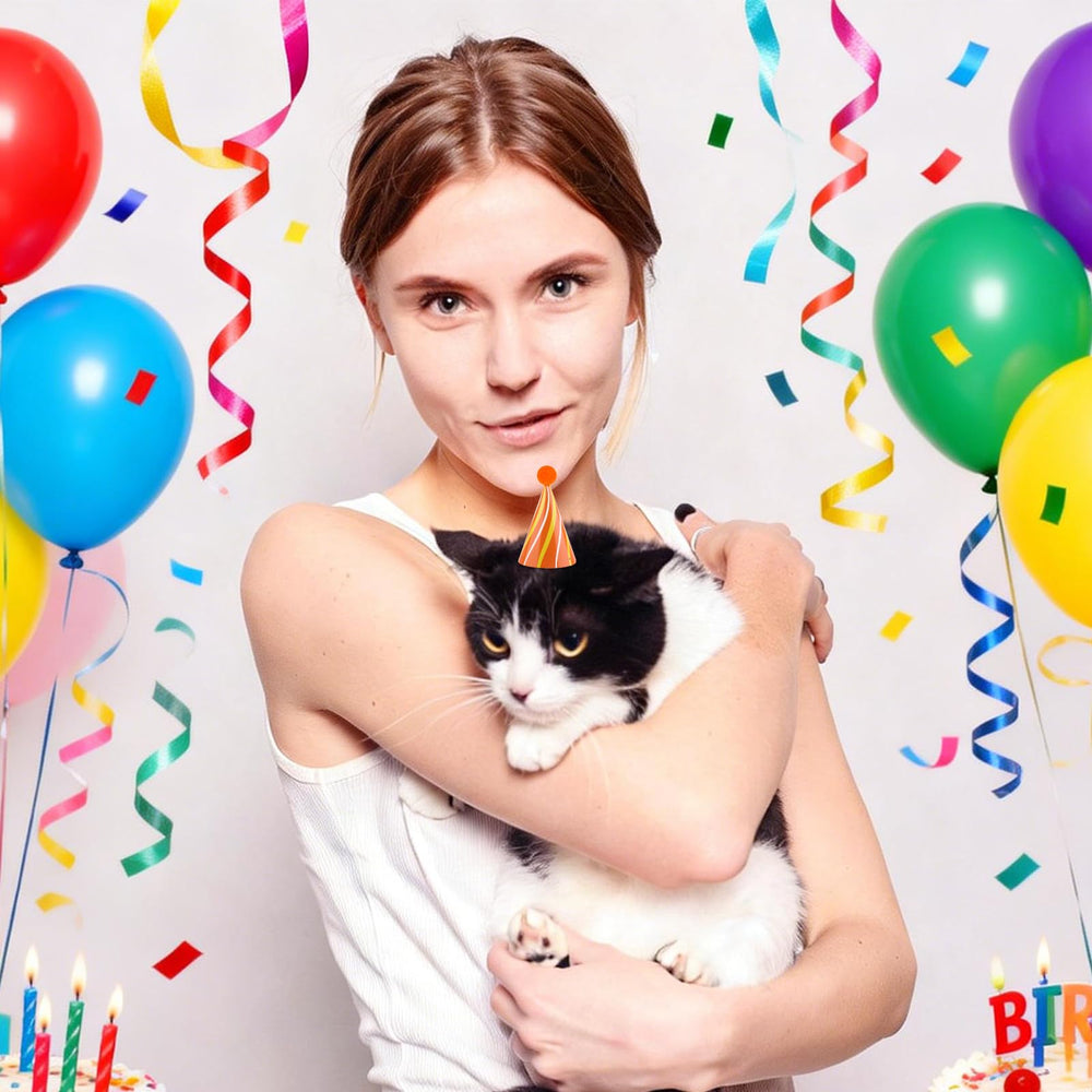 Atiloy bright cone hats sized 3.9x2 inches for wearability