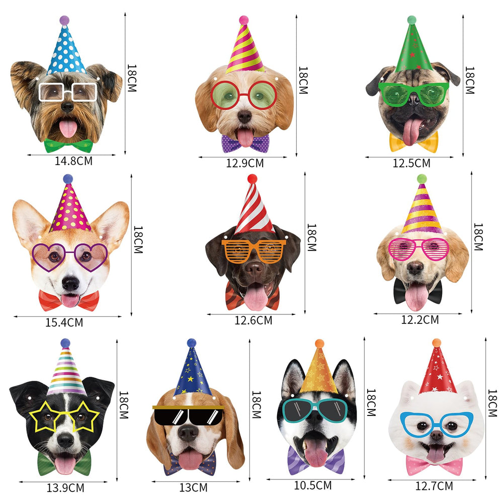 Atiloy dog birthday banner wall decor setup adds festive cheer to any room.