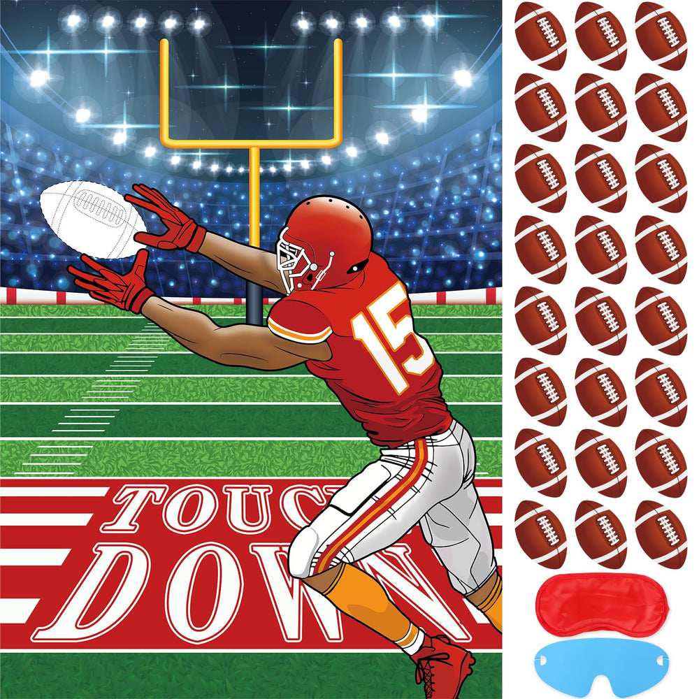Atiloy football goalpost poster ideal for classroom and party games