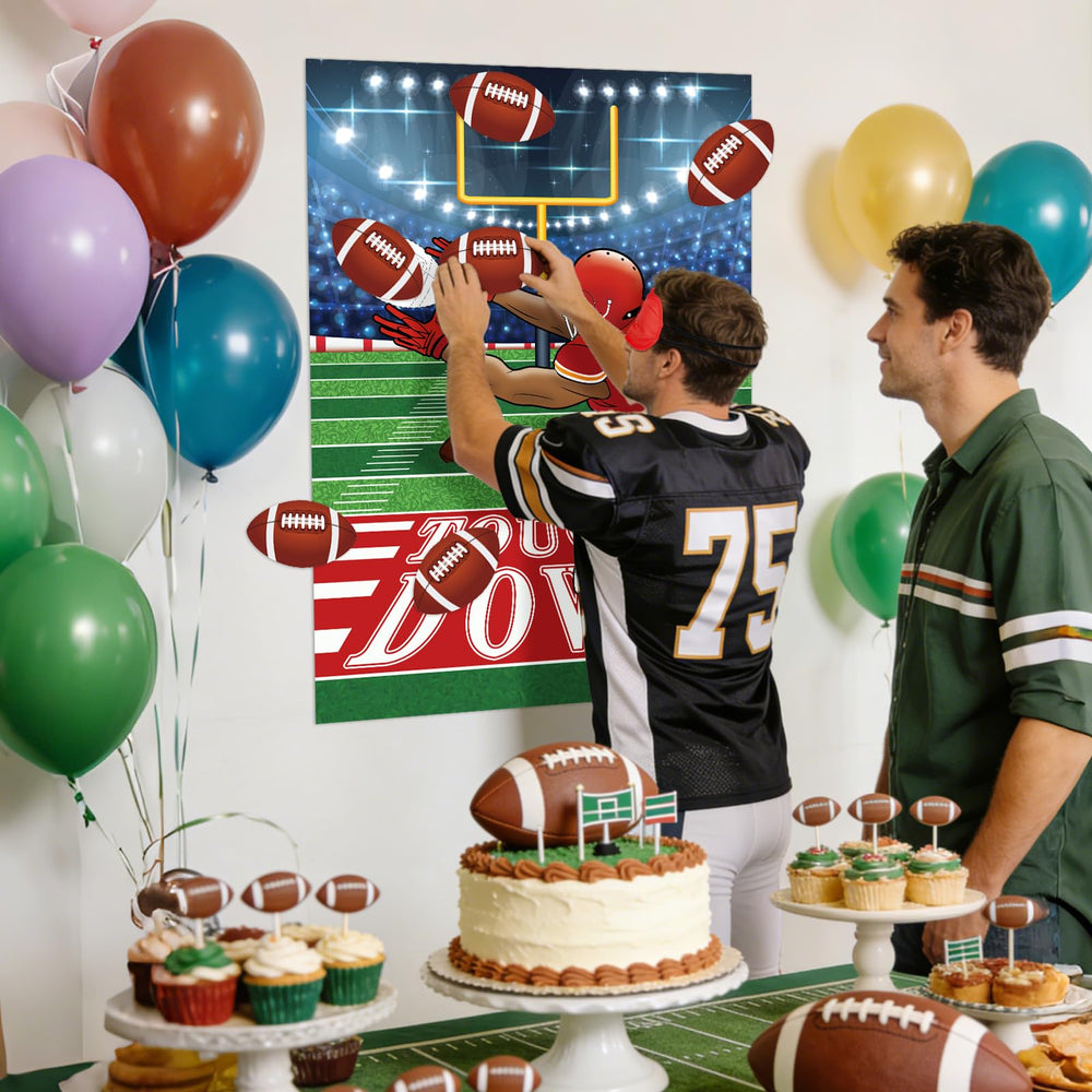 Atiloy football stickers pack with names for personalized game scoring