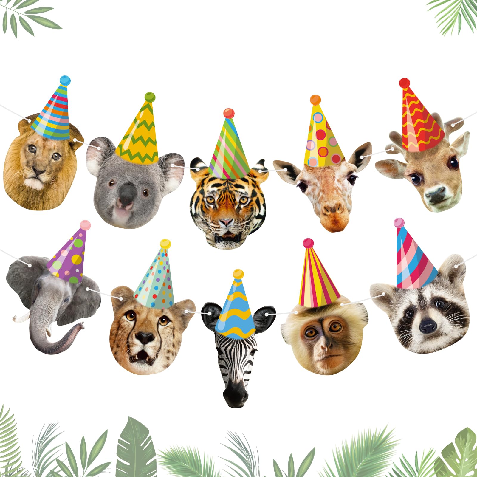 Atiloy Safari lion banner for vibrant jungle party decor and photo backdrops