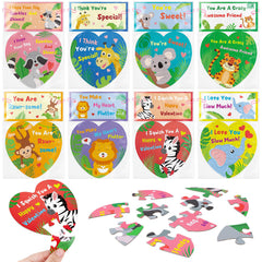 Atiloy Valentines heart puzzle set in a gift box, designed for interactive play and friendship building.