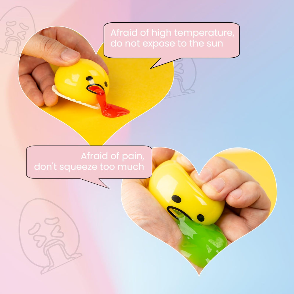 ATKSUNIEE 4-pack yellow egg stress balls as cheerful stocking stuffers
