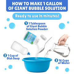 Atlasonix 7-gallon bubble solution ready for outdoor play.