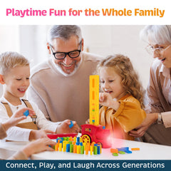 Montessori-inspired Atlasonix Domino Train design supports focused play
