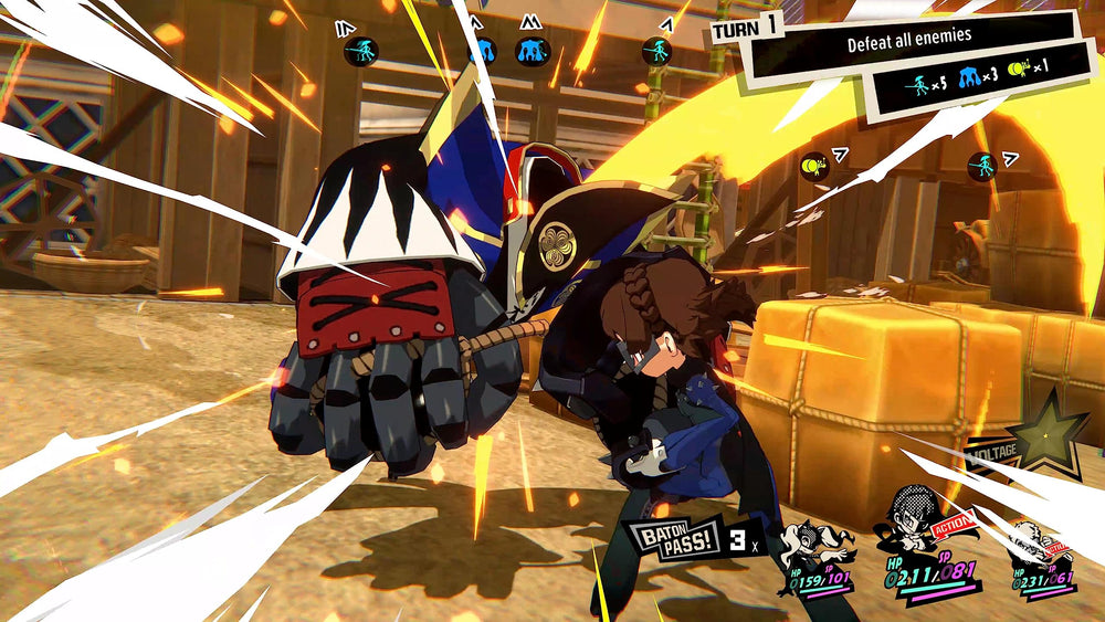 Atlus Persona 5 Tactica character portraits showing beloved heroes in action.