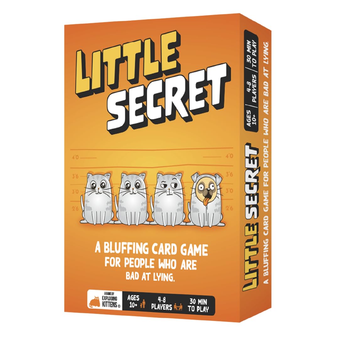 ATM Gaming Little Secret gameboard in play for family night bluffing fun