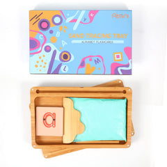 AtMini blue sand provides vivid, engaging sensory play during lessons.