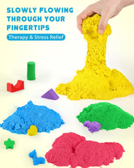 AtMini blue play sand color ideal for DIY sand art and easy cleanup