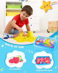 AtMini green play sand color supports tactile exploration and coordination
