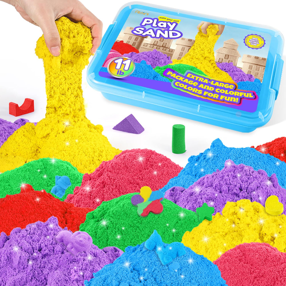 AtMini red play sand color for imaginative molding and sensory play