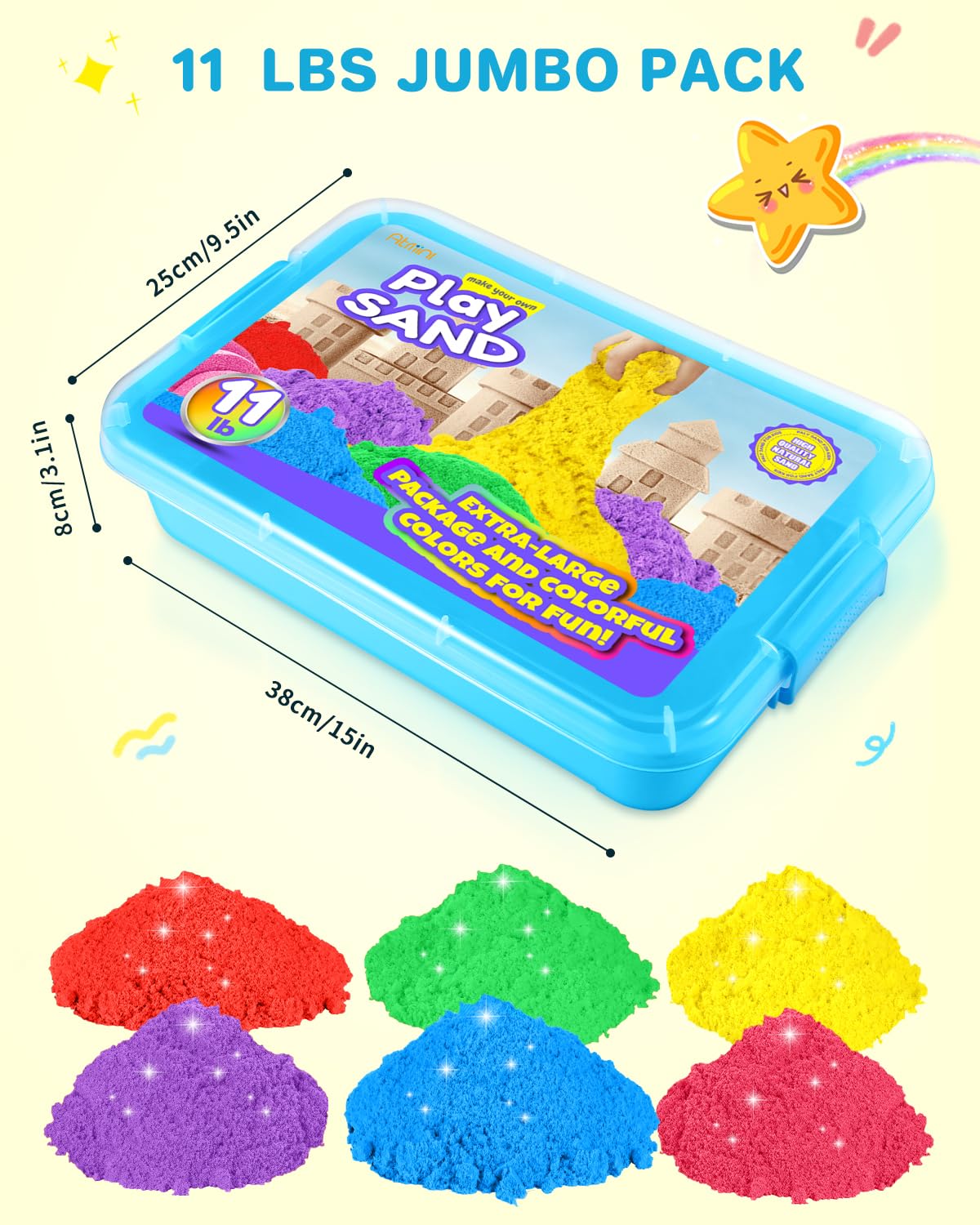 AtMini rose play sand color for vibrant sensory bin activities