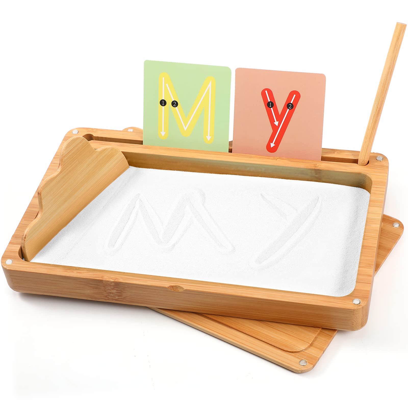 AtMini sand tray classroom white with lid for hands-on learning