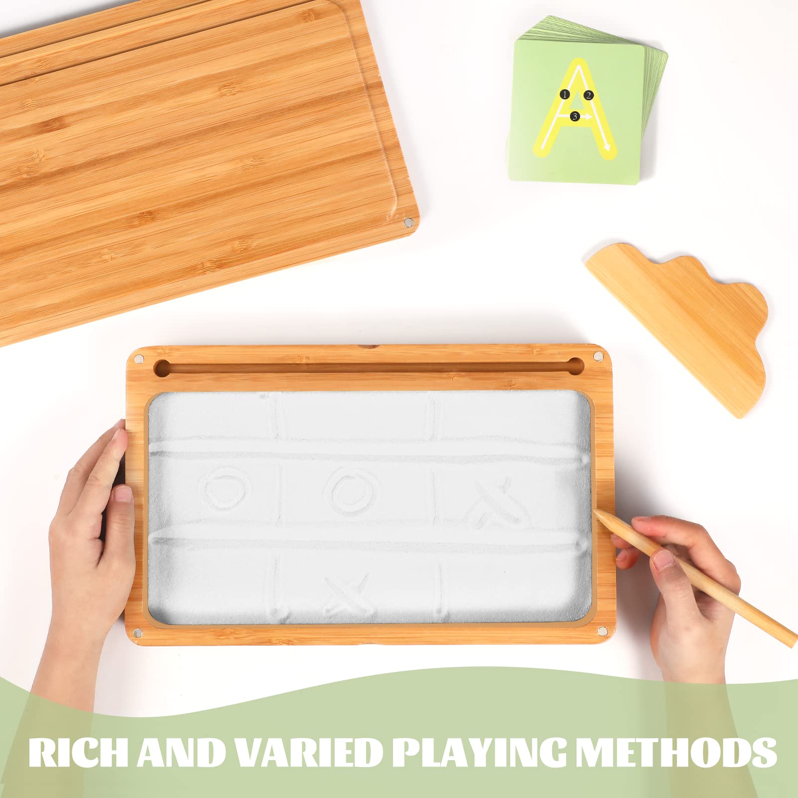 AtMini sand tray dimensions 10.2 by 6.3 inches for compact classrooms
