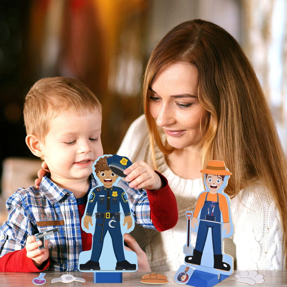 Atoylink engineer magnet outfit invites construction-themed pretend play
