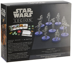 Atomic Mass Games B1 battle droids with heavy weapons add frontline firepower and tactical options.