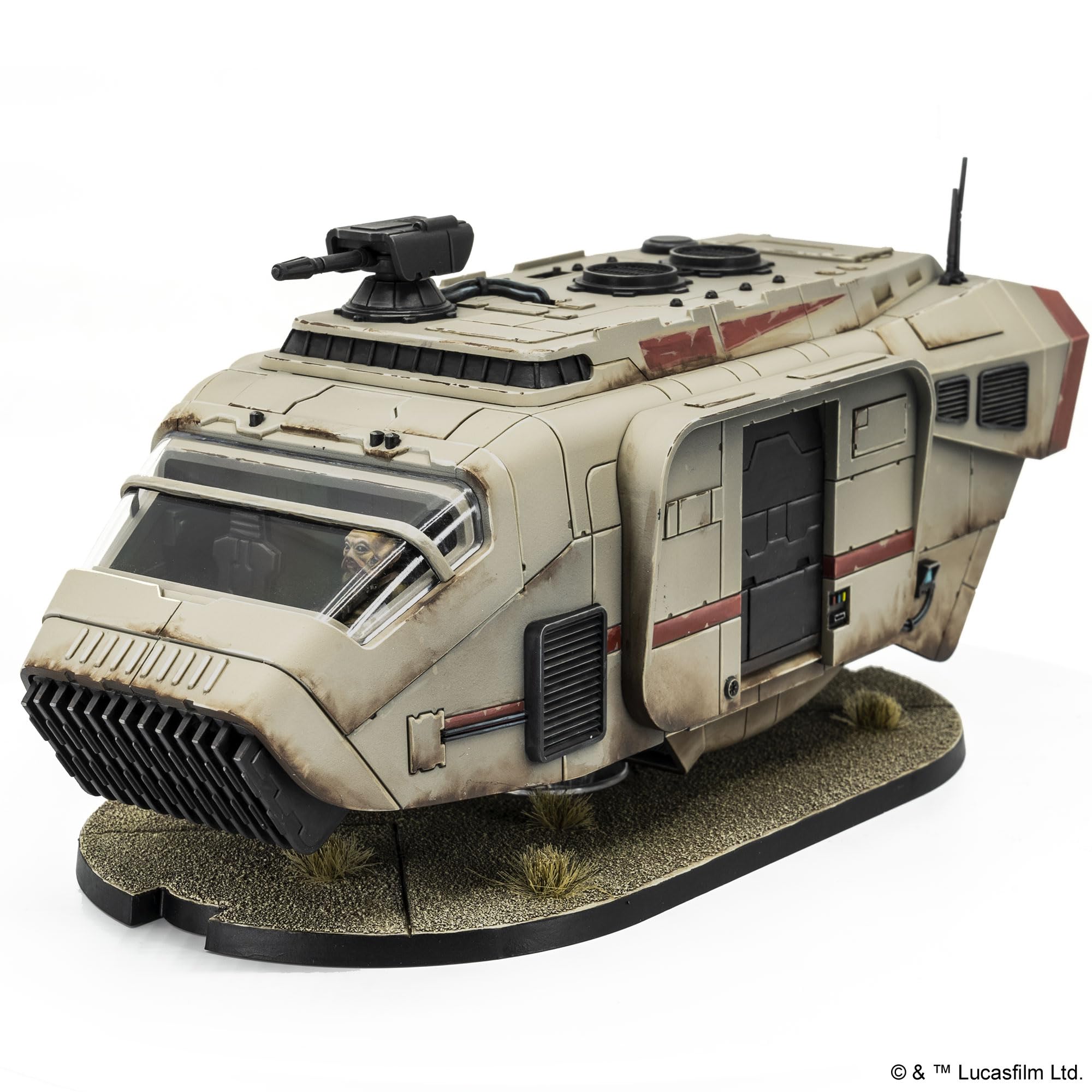 Atomic Mass Games A-A5 Speeder Truck doors adjustable for open or closed configuration.