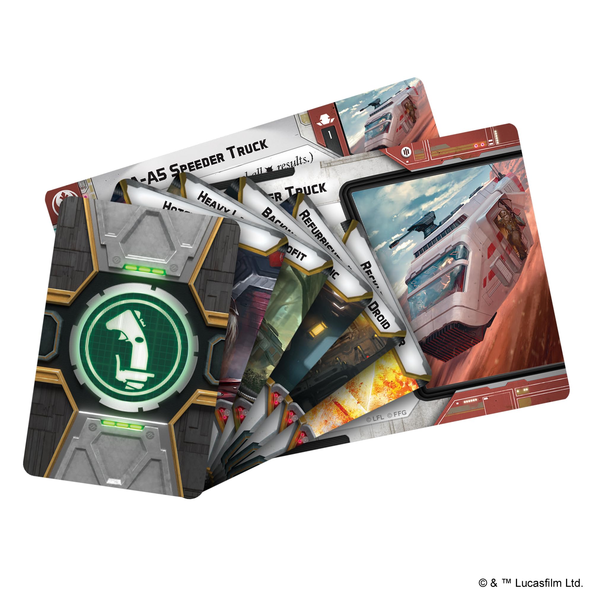 Atomic Mass Games A-A5 Speeder Truck carrying capacity supports troops and cargo.