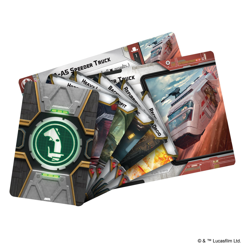 Atomic Mass Games A-A5 Speeder Truck carrying capacity supports troops and cargo.