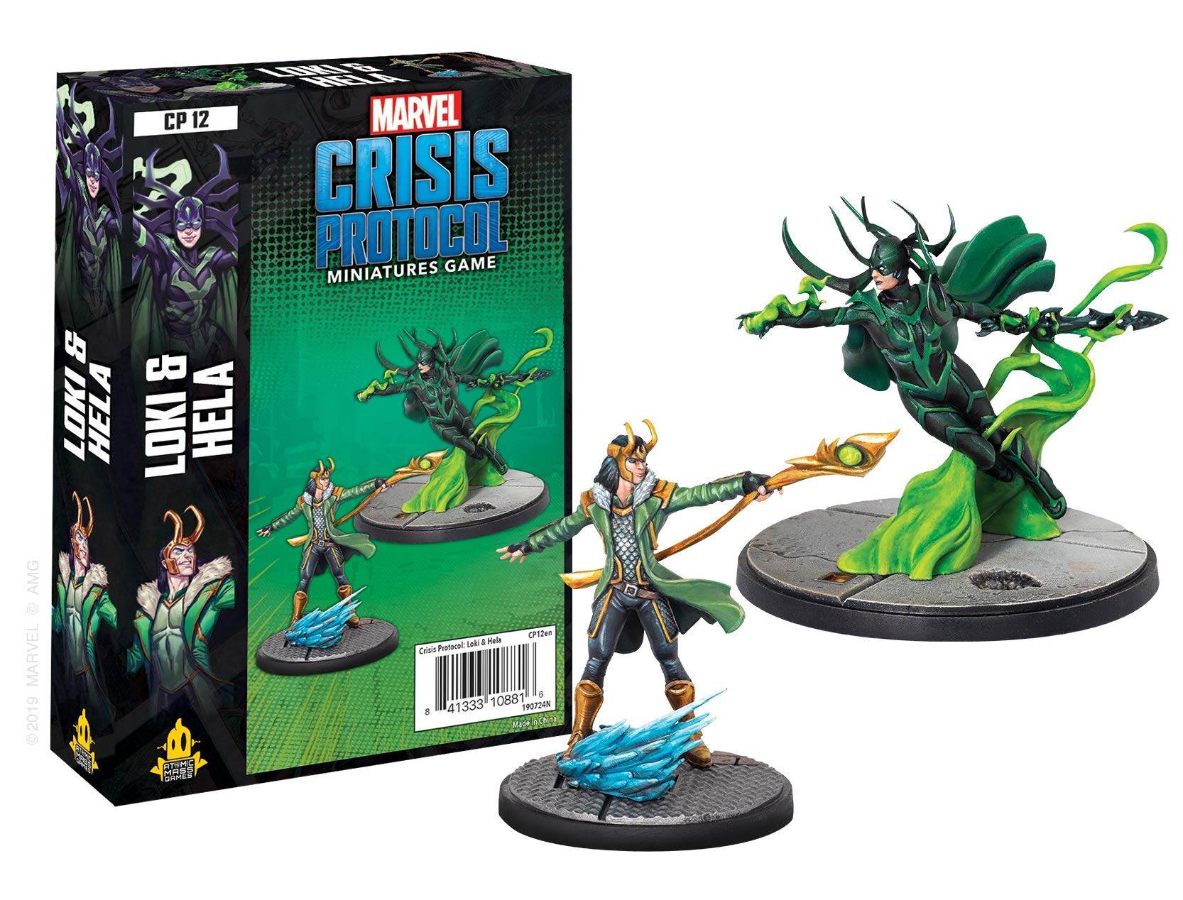 Atomic Mass Games Loki disruption action captures his ability to disrupt plans.