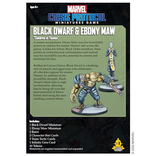 Atomic Mass Games' Black Dwarf frontline-brute figure highlights raw strength and durability in front-line clashes.
