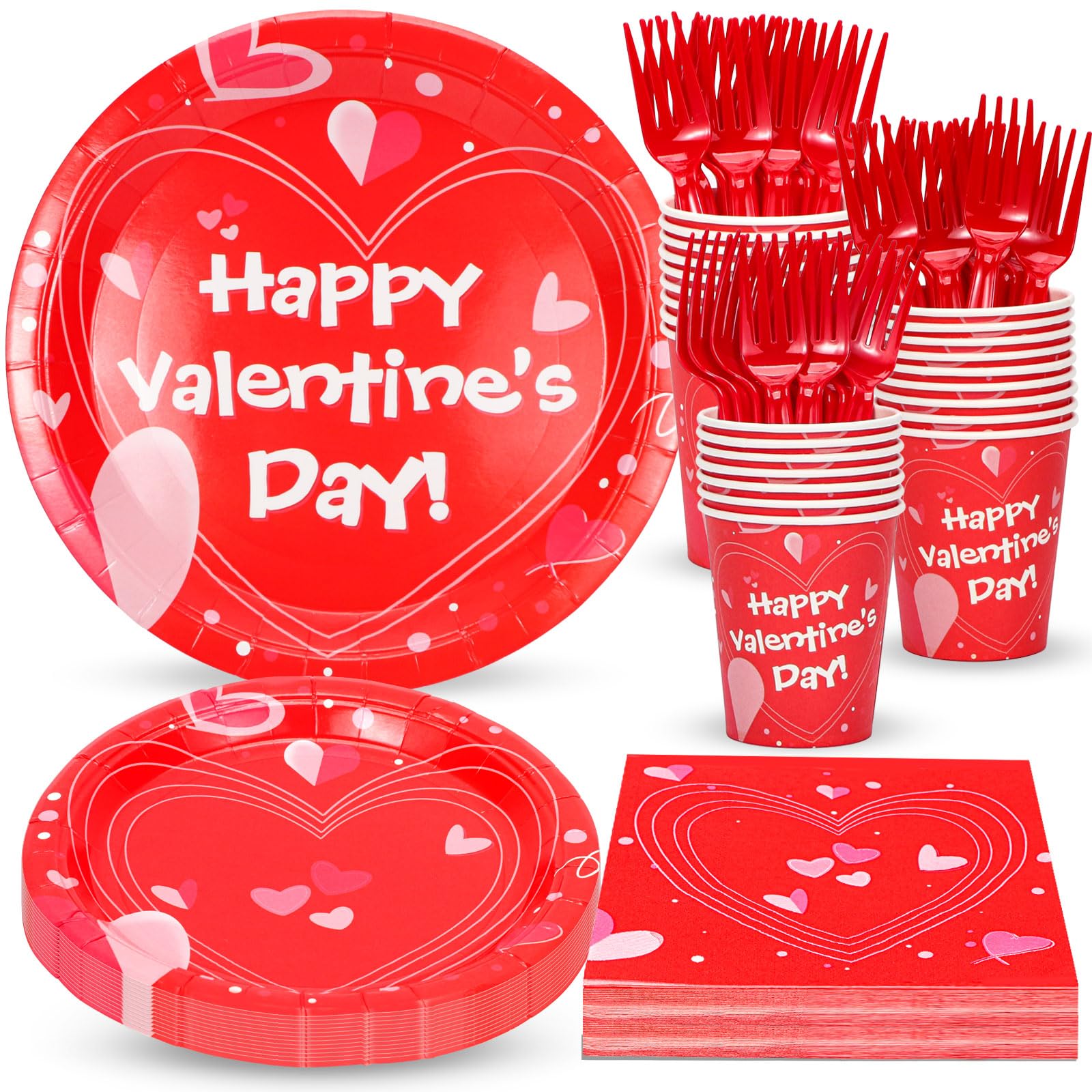 Atonofun valentines-dinner-plates on a romantic table for 24 guests