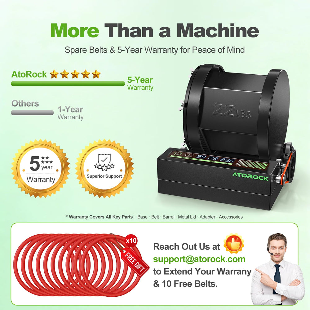 Durable drive system on the AtoRock A3 built for years of professional use.