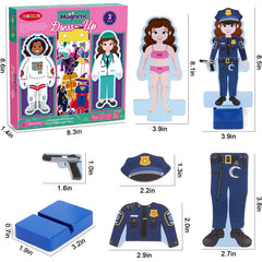 Atoylink classroom-friendly dress up set supports cognitive skills through patterns and matching.