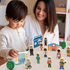 Atoylink colorful wooden toy set enhances color recognition and imagination