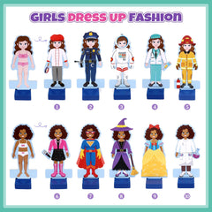 Atoylink magnetic outfits collection offers versatile dress up options for creative storytelling.