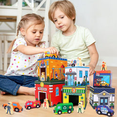 Atoylink nesting boxes with occupations promoting nesting and counting