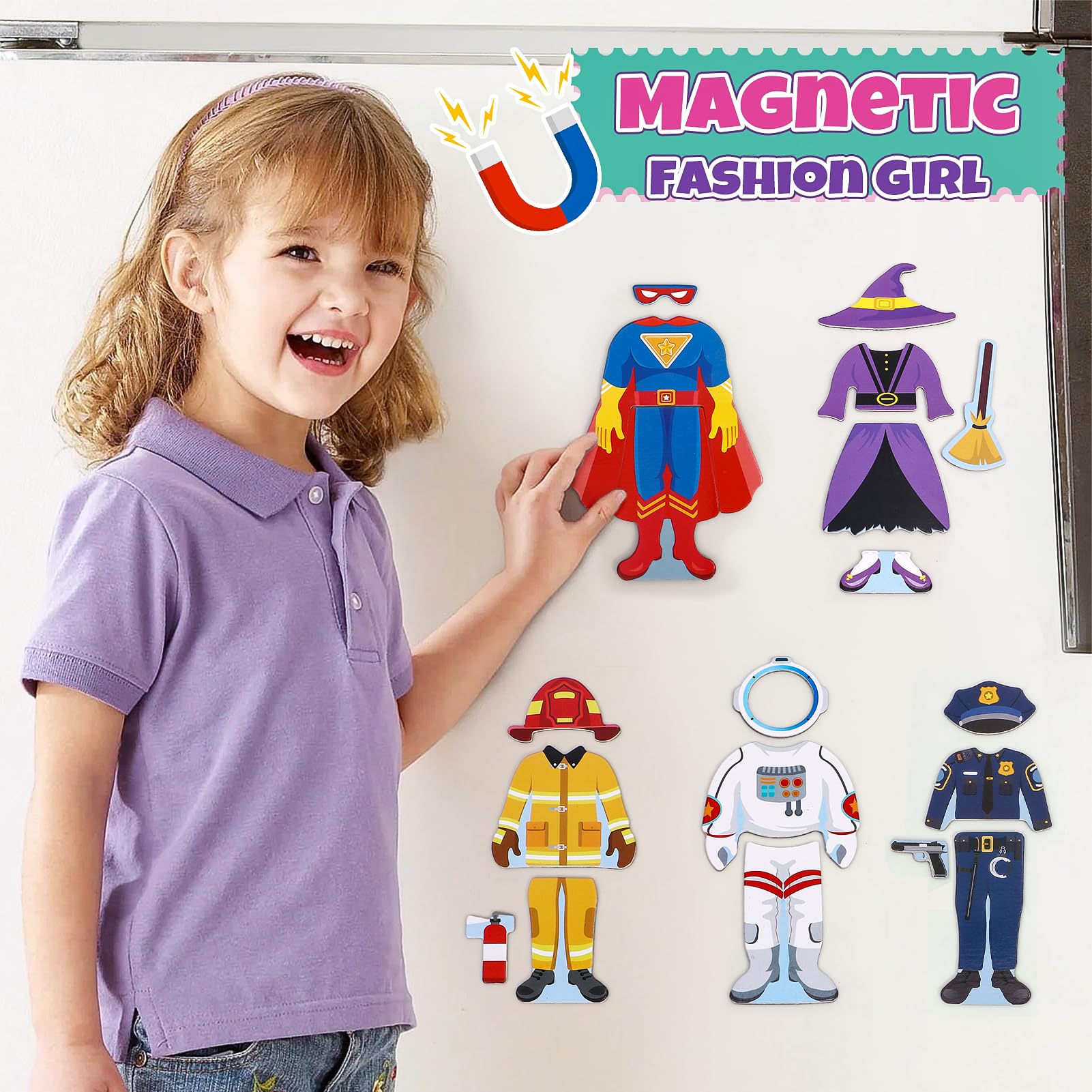 Atoylink two-doll stands support upright pretend play sessions with friends.