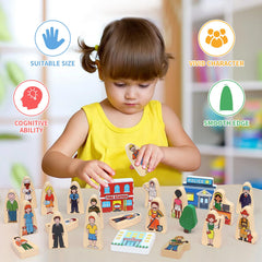 Atoylink wooden school play site fosters learning themed role play