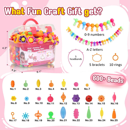 Atoymut Pop Beads necklace designs encourage color recognition and patterning