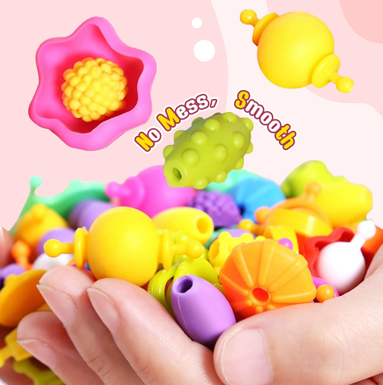 Atoymut pop beads ornaments pieces for outfit embellishment and gifting