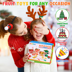 ATOYUS gift-ready wooden play food set suitable for birthdays and holidays.