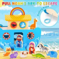ATOYUS Noah and wife figures for role-play Bible stories.