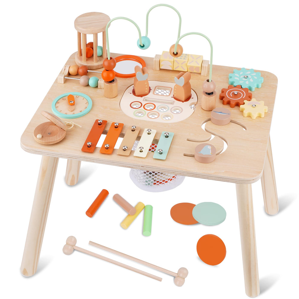ATOYUS Activity Table bead maze boosts fine motor skills during play.