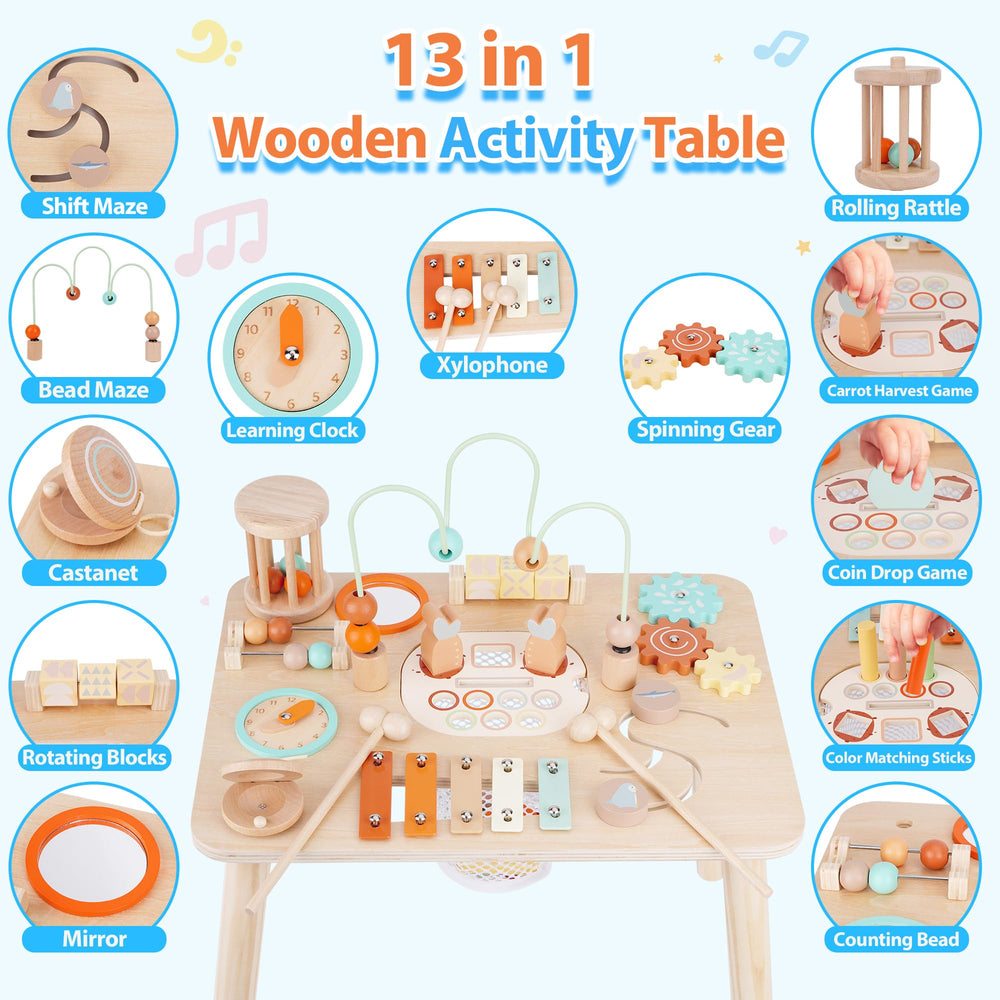 ATOYUS Activity Table xylophone engages listening and early music exploration.