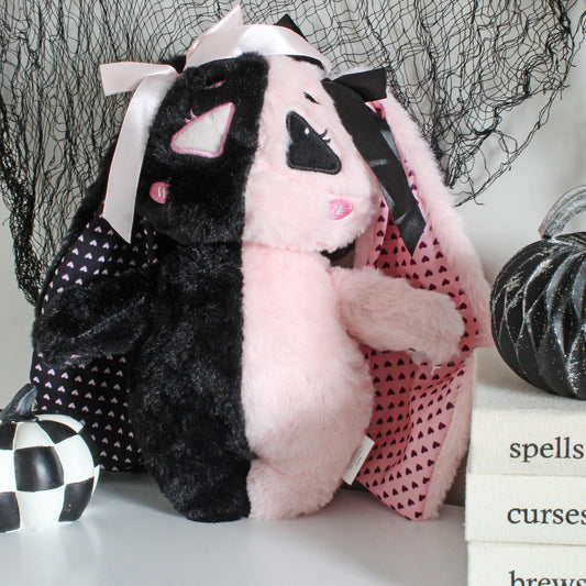 Attatoy E-Girl Bunny Plush, side view, great decor piece for anime-inspired spaces.