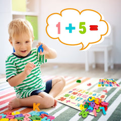 Early learning setup with Attmu 2-in-1 Montessori toy for 3 to 5 year olds.