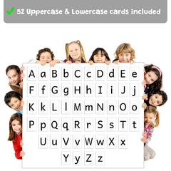 Distinctive letter shapes help reduce confusion during learning activities.