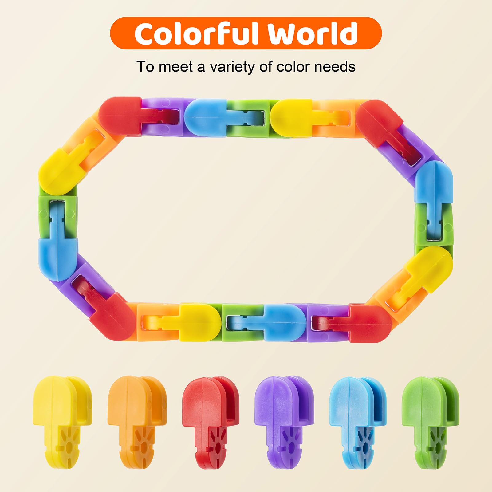 Aubrogo Wacky Tracks click and snap action provides tactile feedback