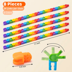 Aubrogo Wacky Tracks rainbow colors inspire creative shape-building and problem-solving during breaks