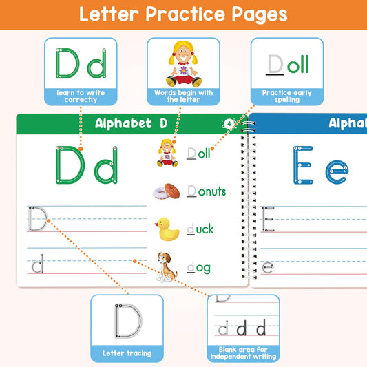 Auchq marker pack enabling colorful tracing to improve handwriting control.