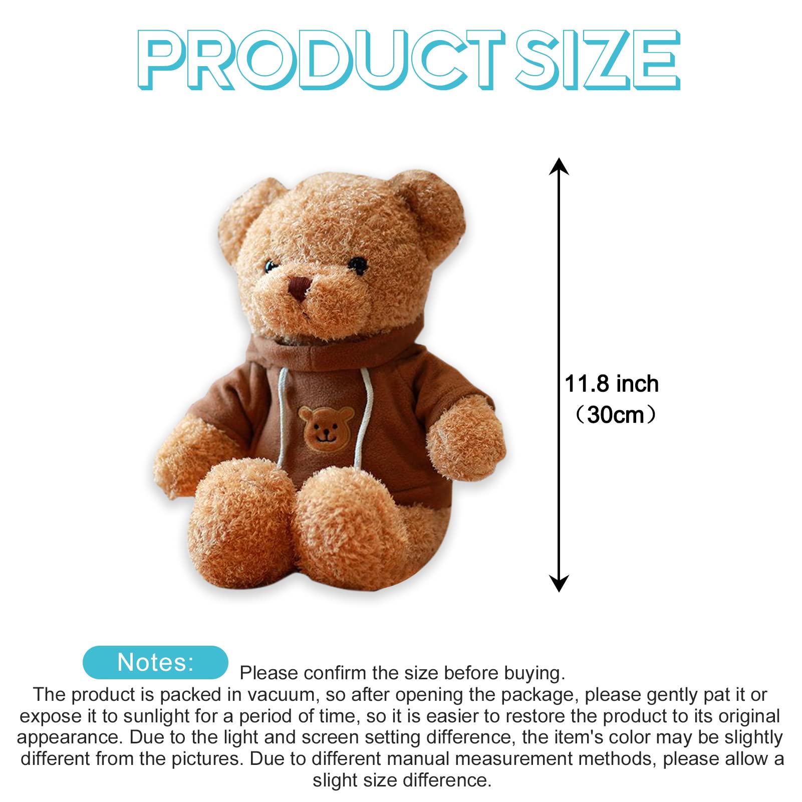 AUCOOMA teddy bear with detachable clothes invites mix-and-match fashion play.